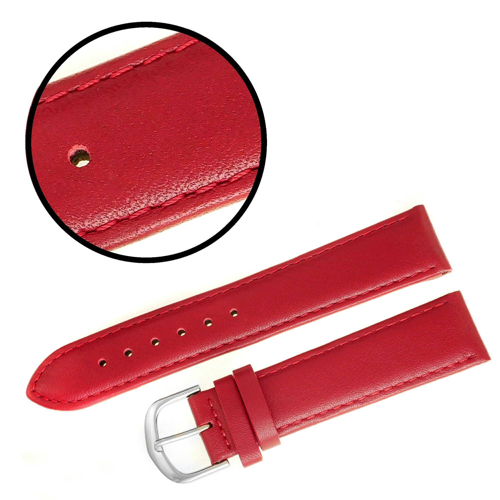 PASEK REDA 20mm GŁADKI bordowy pasek, bordowe przeszycie