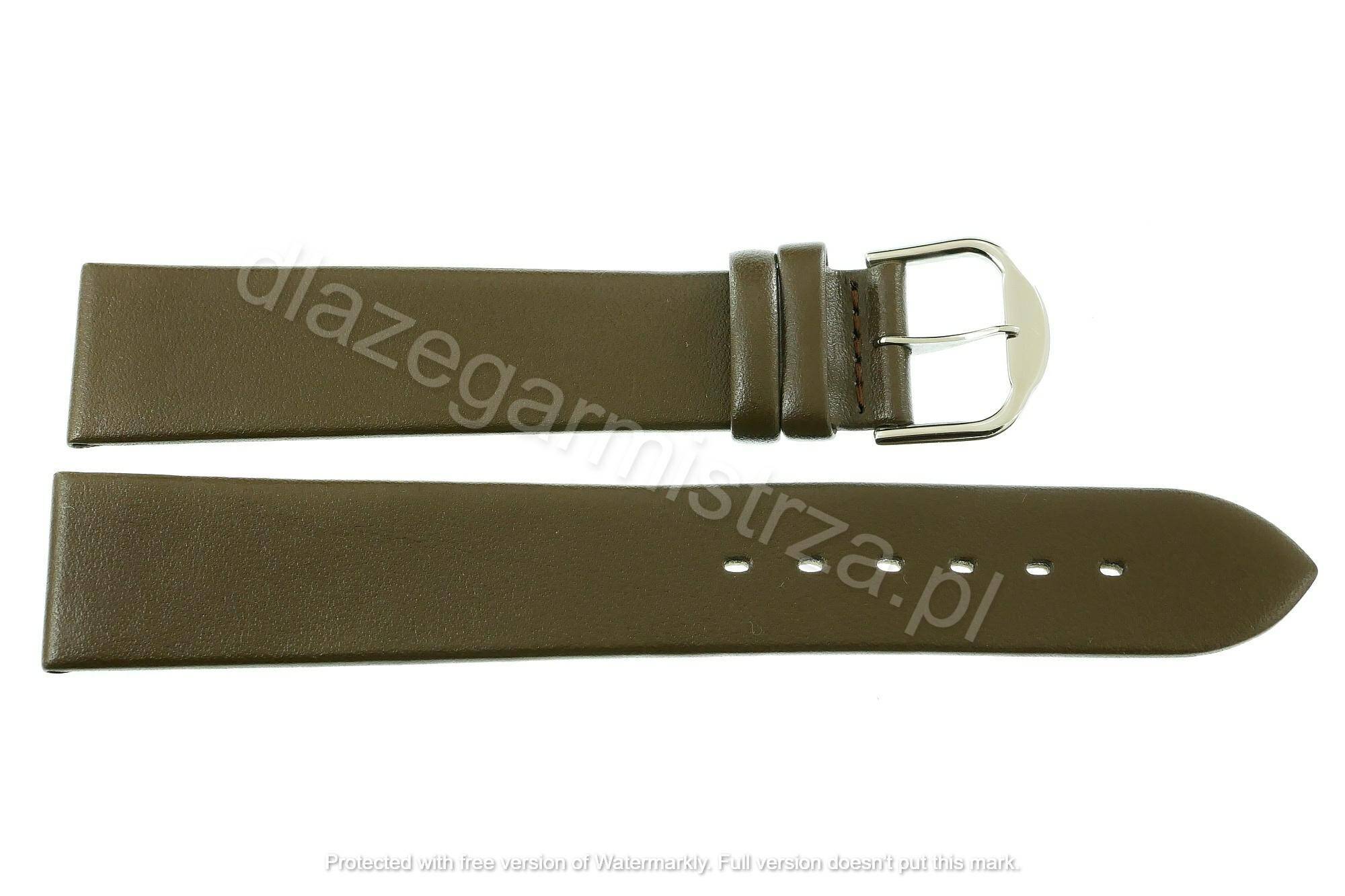 PASEK REDA 20mm XL GŁADKI ciemno brązowy,klejony