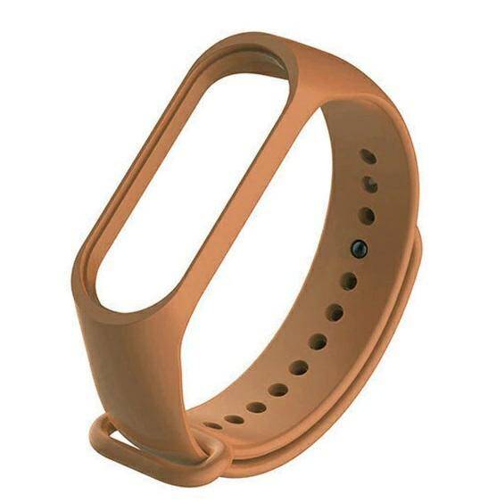 PASEK DO XIAOMI MI BAND 5/6 BRĄZOWY