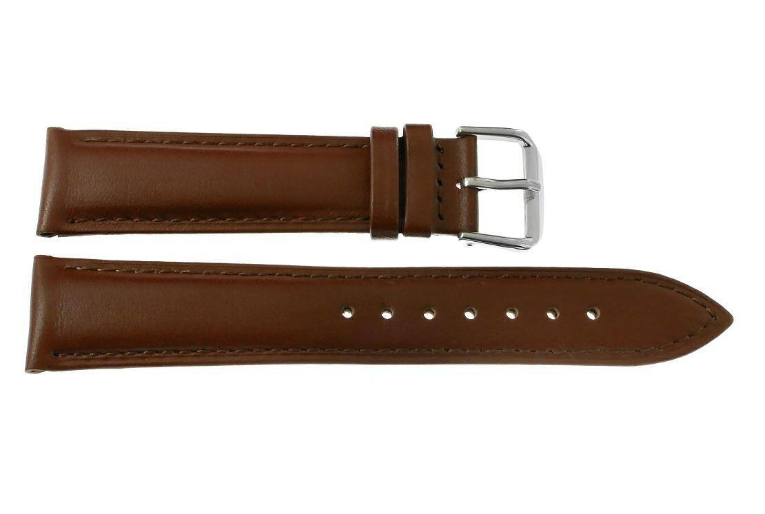 PASEK PACIFIC 16 MM W94 GŁADKI brązowy pasek, brązowe przeszycie