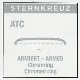 STERNKREUZ ATC SREBRNY RING