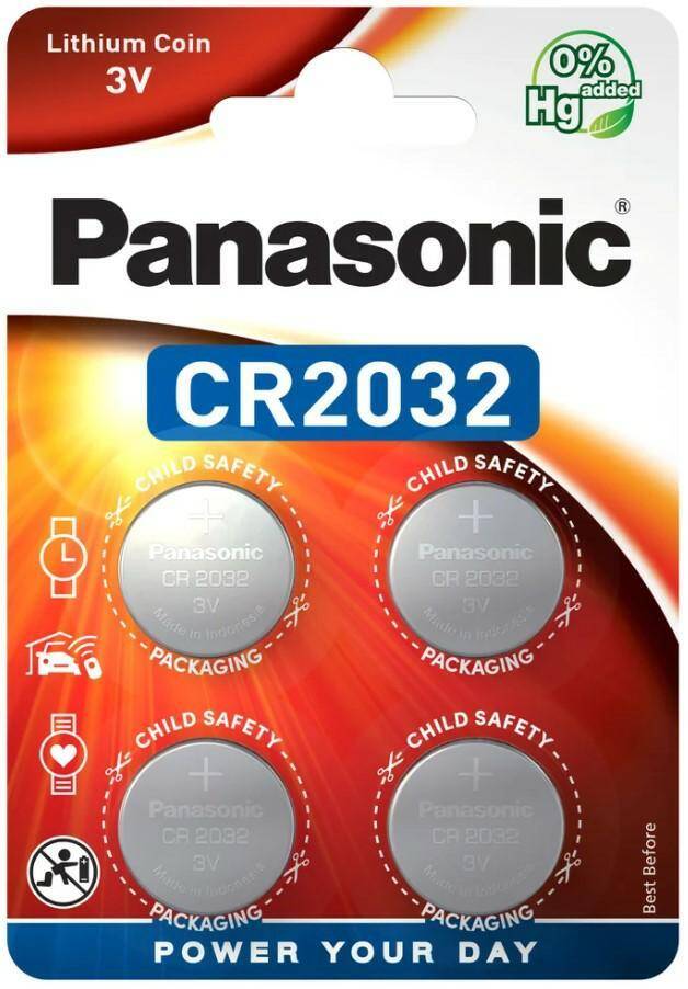 BATERIA PANASONIC CR 2032 LITOWA-PAKOWANA PO 4 SZT.