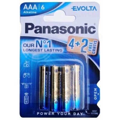 BATERIA PANASONIC LR03 EVOLTA ALKALICZNA-PAKOWANA 1 BLISTER 6 SZT.