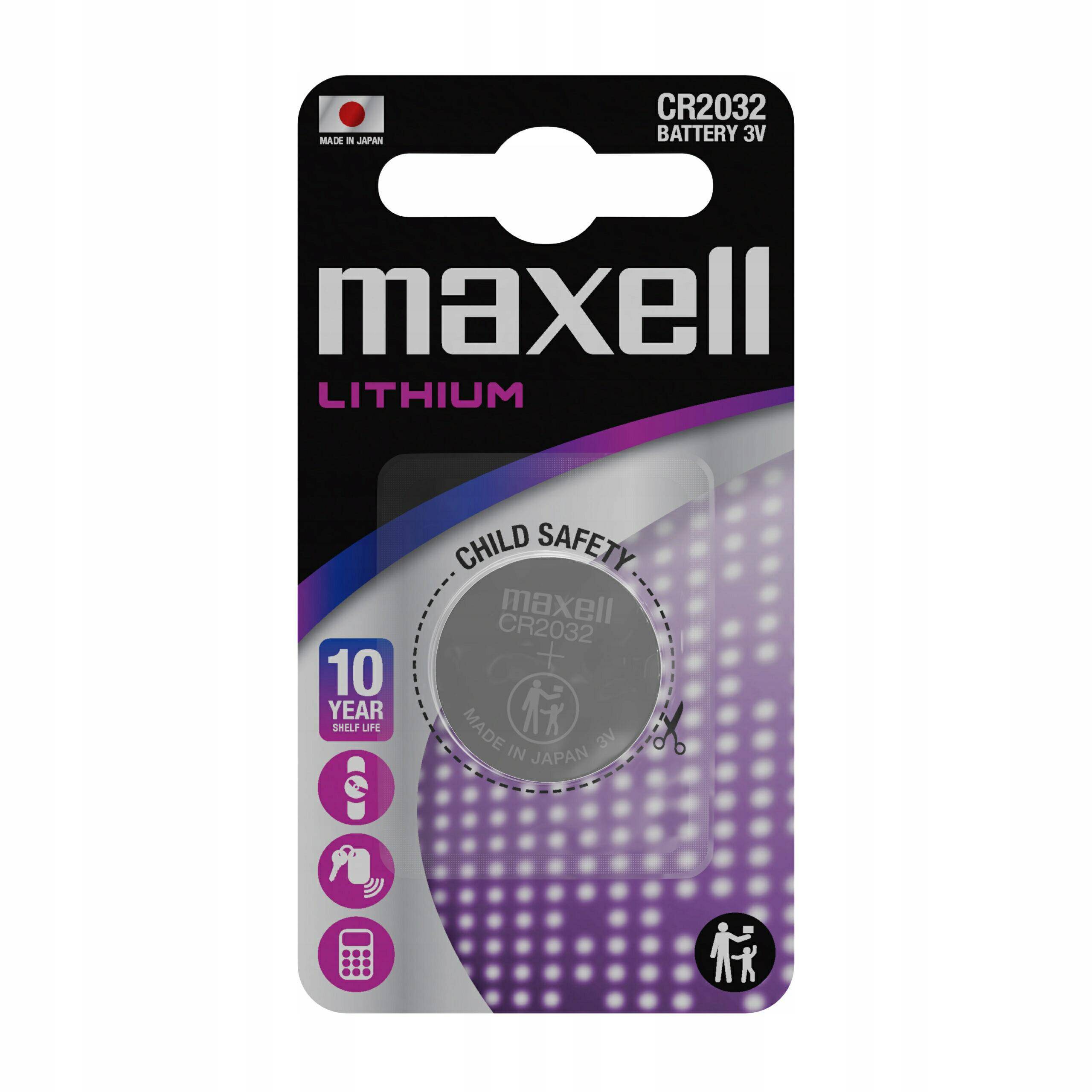 BATERIA MAXELL CR 2032 HOLOGRAM LITOWA-PAKOWANA PO 1 SZT.