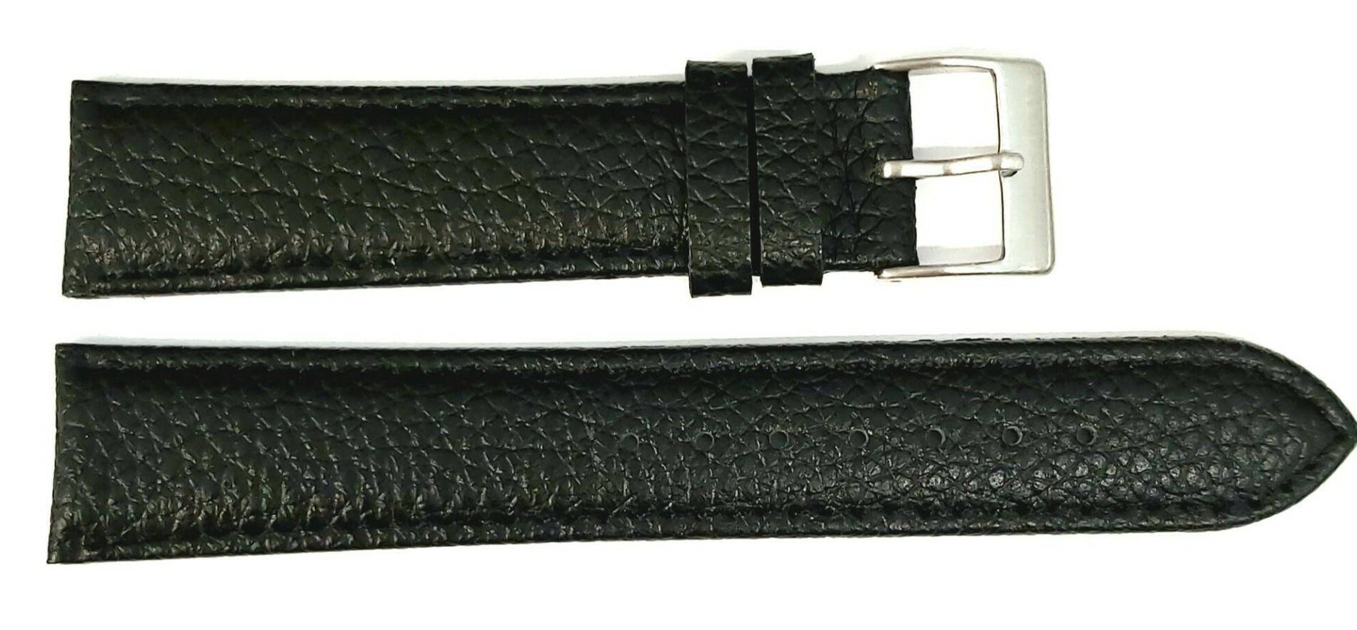 PASEK CHERMOND 18 MM B012 POLJOT czarny pasek, czarne przeszycie