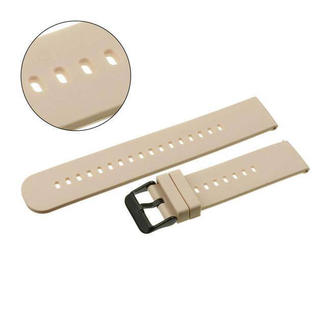 PASEK SILIKONOWY PACIFIC 20 MM U27 beżowy czarna sprzączka