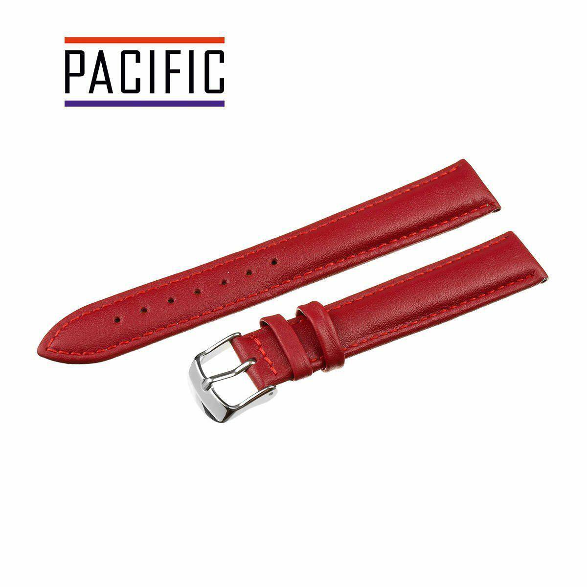 PASEK PACIFIC 8 MM XL W70L GŁADKI czerwony pasek, czerwone przeszycie