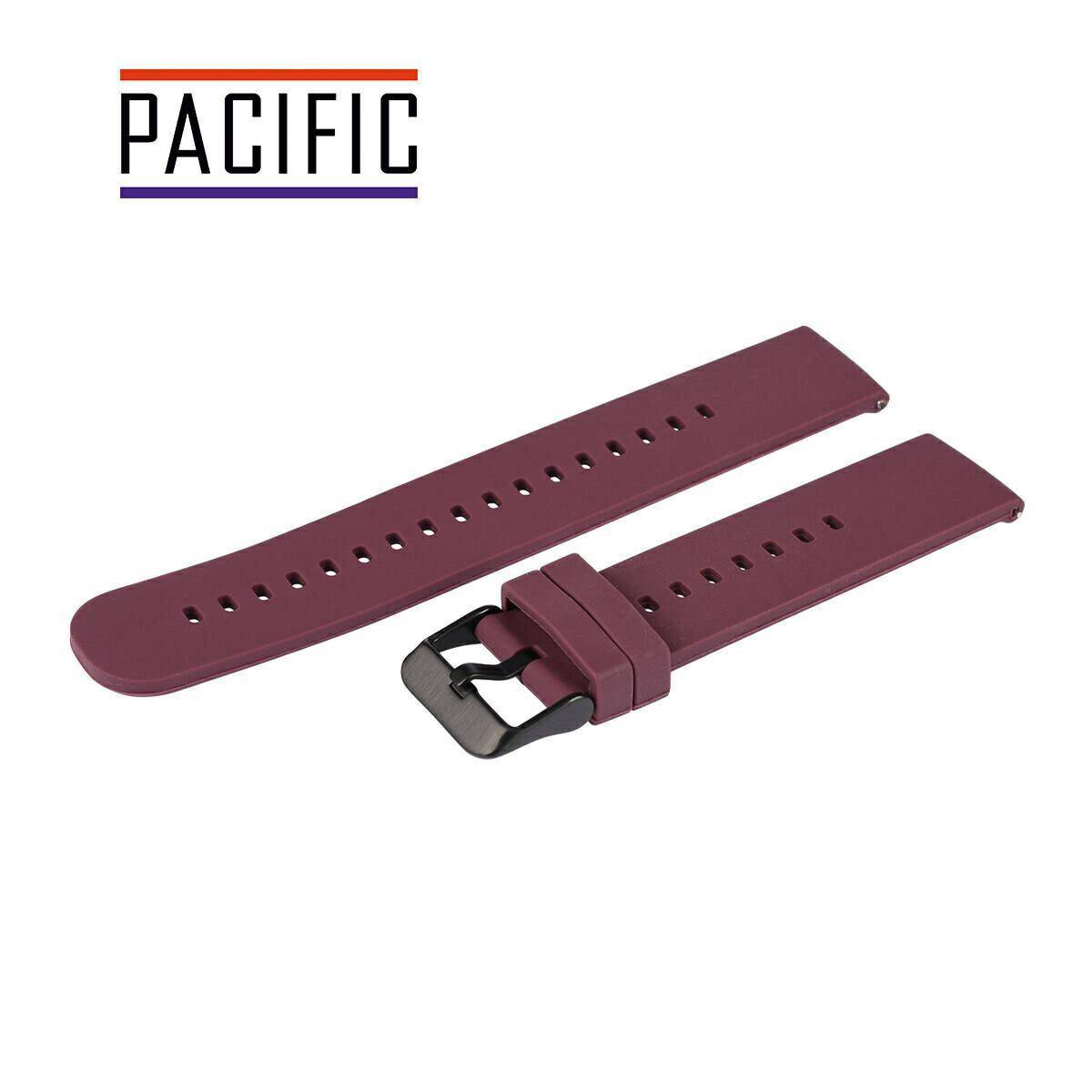 PASEK SILIKONOWY PACIFIC 20 MM U27 fioletowy czarna sprzączka