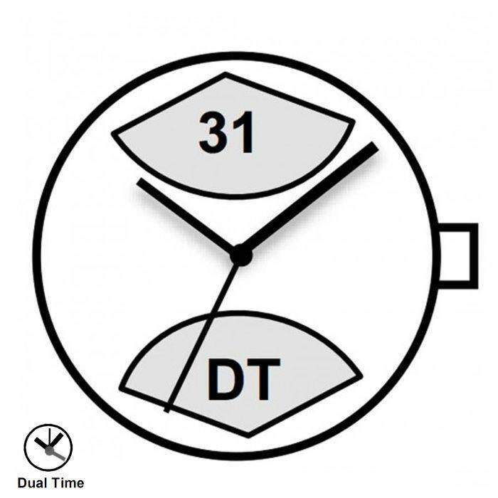 MECHANIZM MIYOTA GP50 12``` DATE12 SC RETRO DATE RETRO DUAL TIME Quartz (371 | SR920SW)
