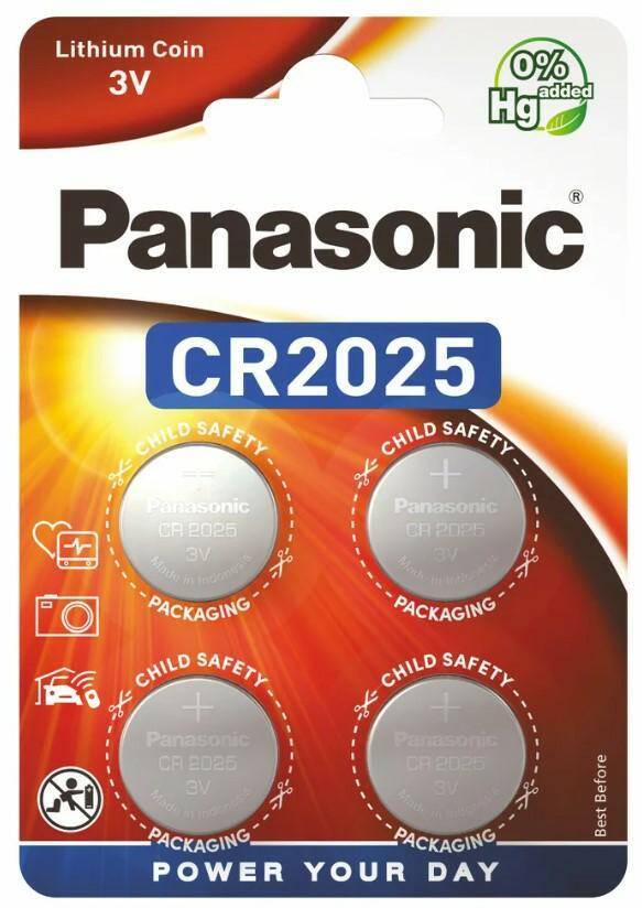 BATERIA PANASONIC CR 2025 LITOWA-PAKOWANA PO 4 SZT.