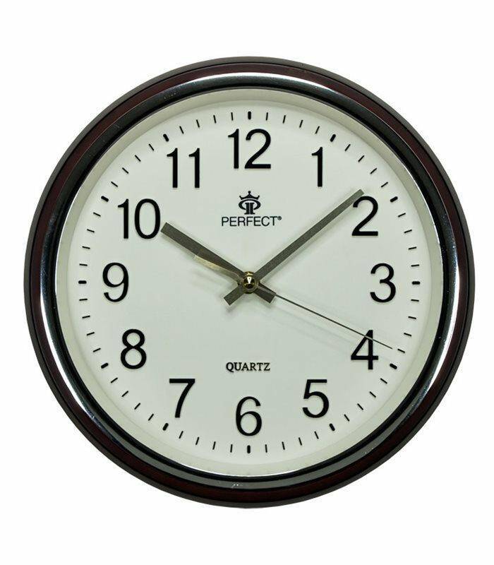 ZEGAR ŚCIENNY PW-158 BRĄZOWY 28cm