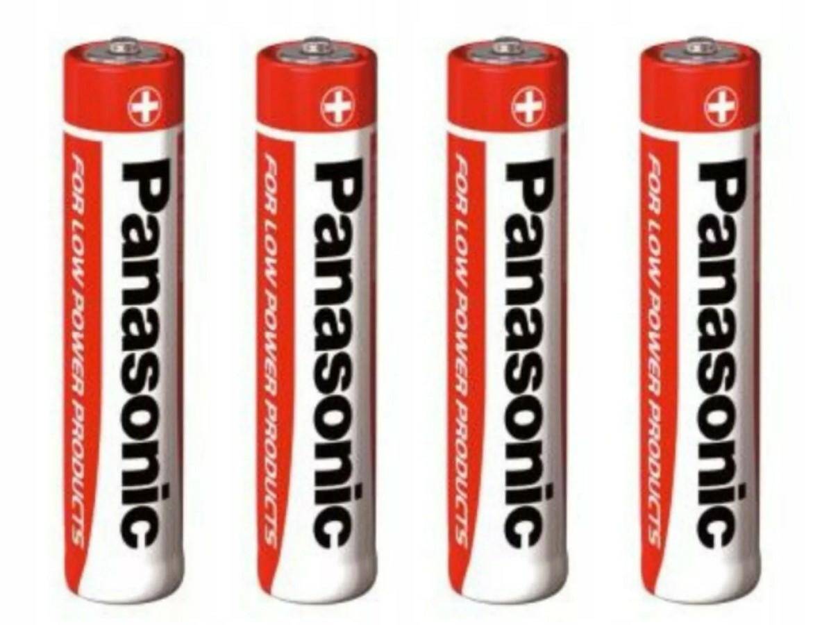 BATERIA PANASONIC R03 CYNKOWO-KARBONOWA-PAKOWANA- FOLIA 4 SZT.