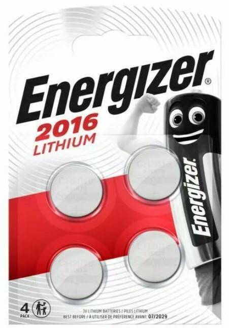 BATERIA ENERGIZER CR 2016 LITOWA-PAKOWANA PO 4 SZT.