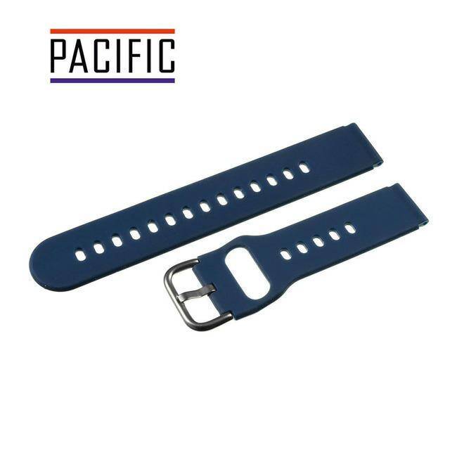 PASEK SILIKONOWY PACIFIC 20 MM U01 granatowy czarna sprzączka