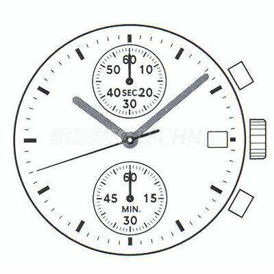 MECHANIZM SEIKO VD51B 12 3/4``` CHR SC 2EYES MIN DATE3 Quartz