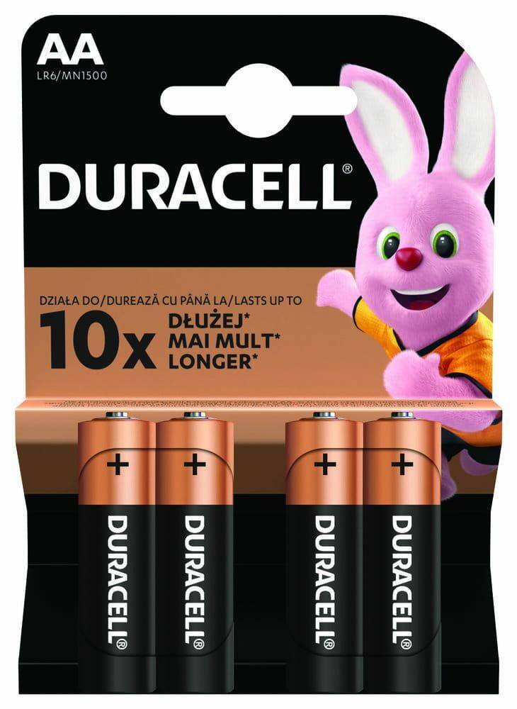 BATERIA DURACELL LR06 ALKALICZNA-PAKOWANA PO 4 SZT.