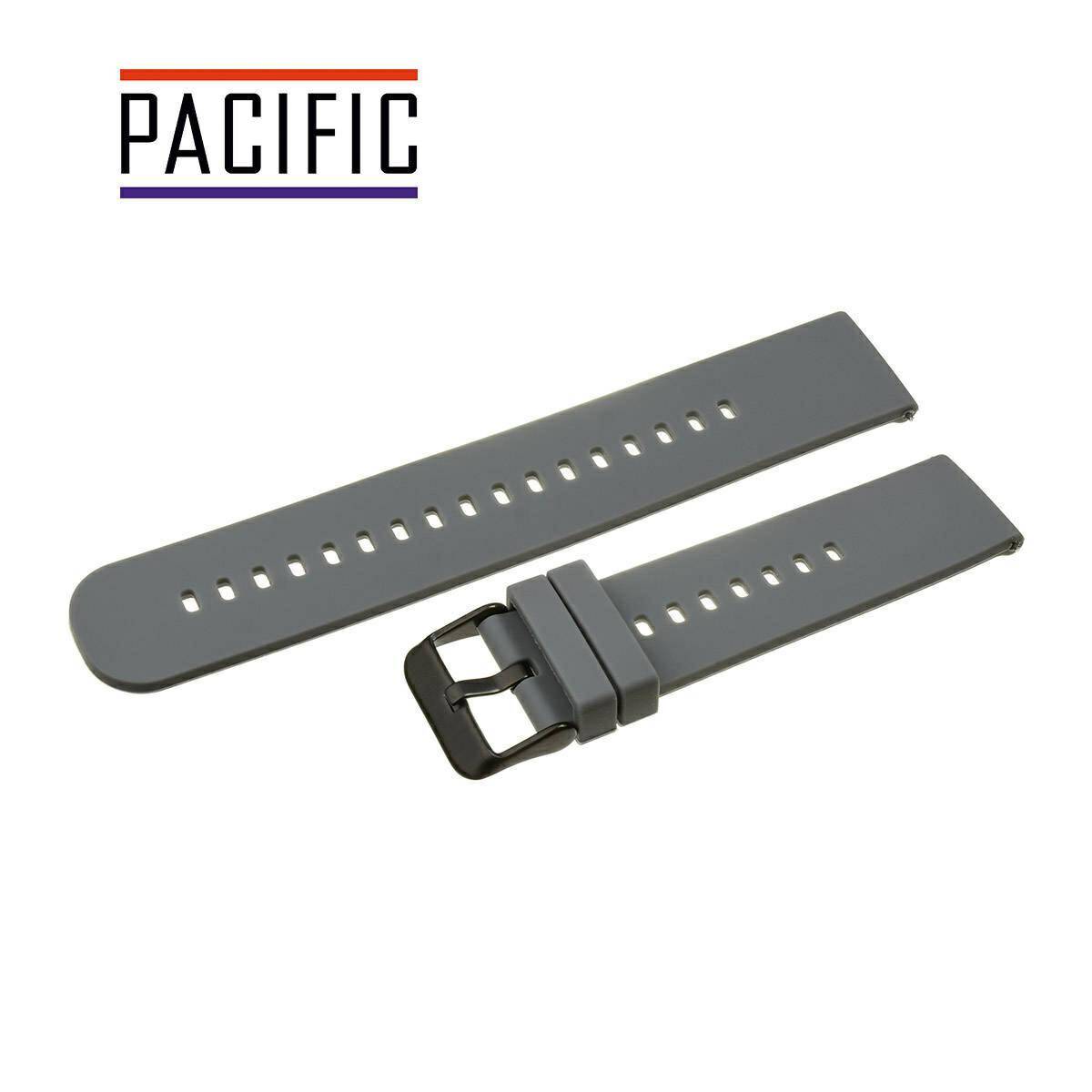 PASEK SILIKONOWY PACIFIC 20 MM U27 ciemny szary czarna sprzączka