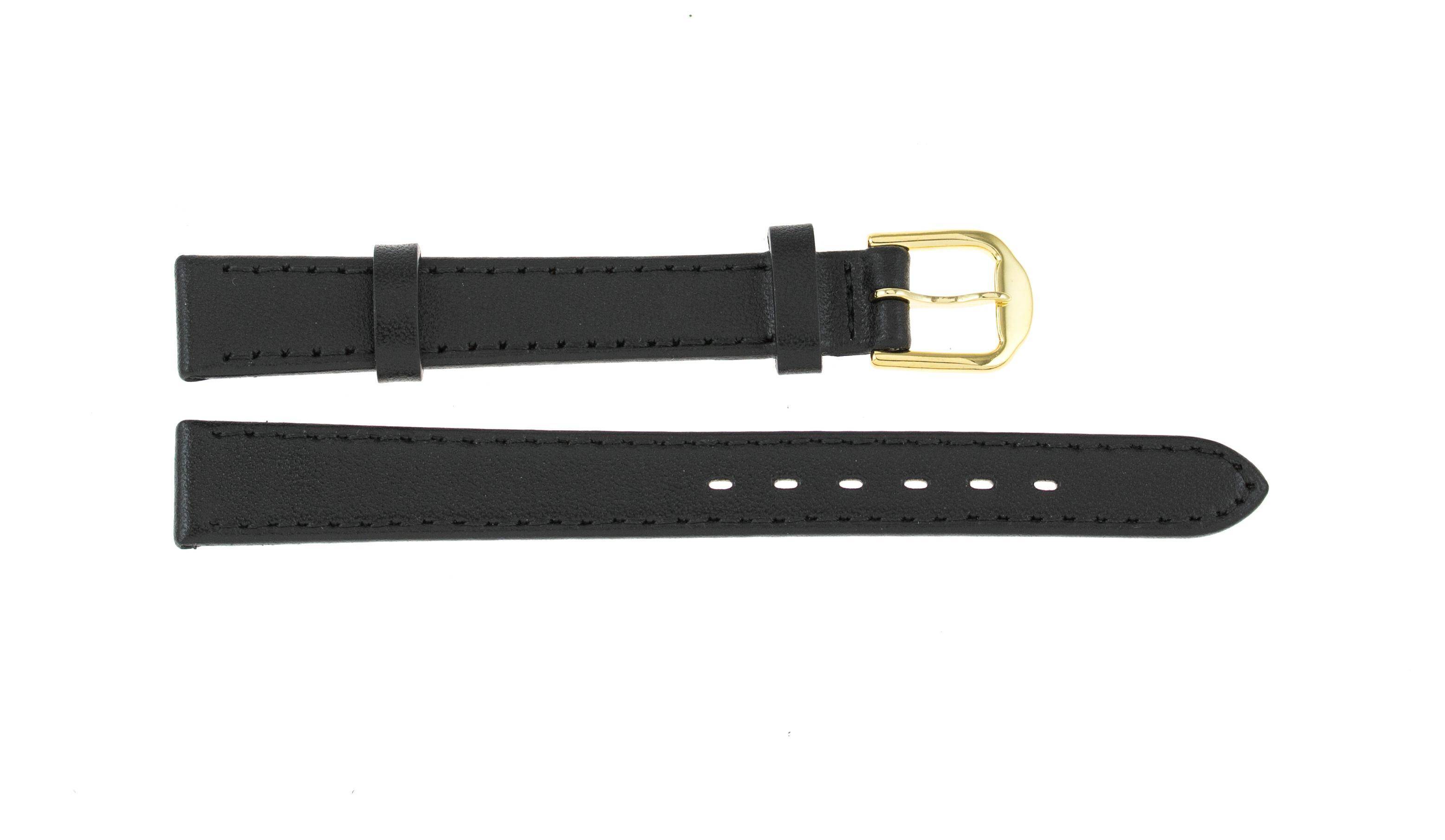 PASEK REDA 12mm XL GŁADKI czarny pasek, czarne przeszycie