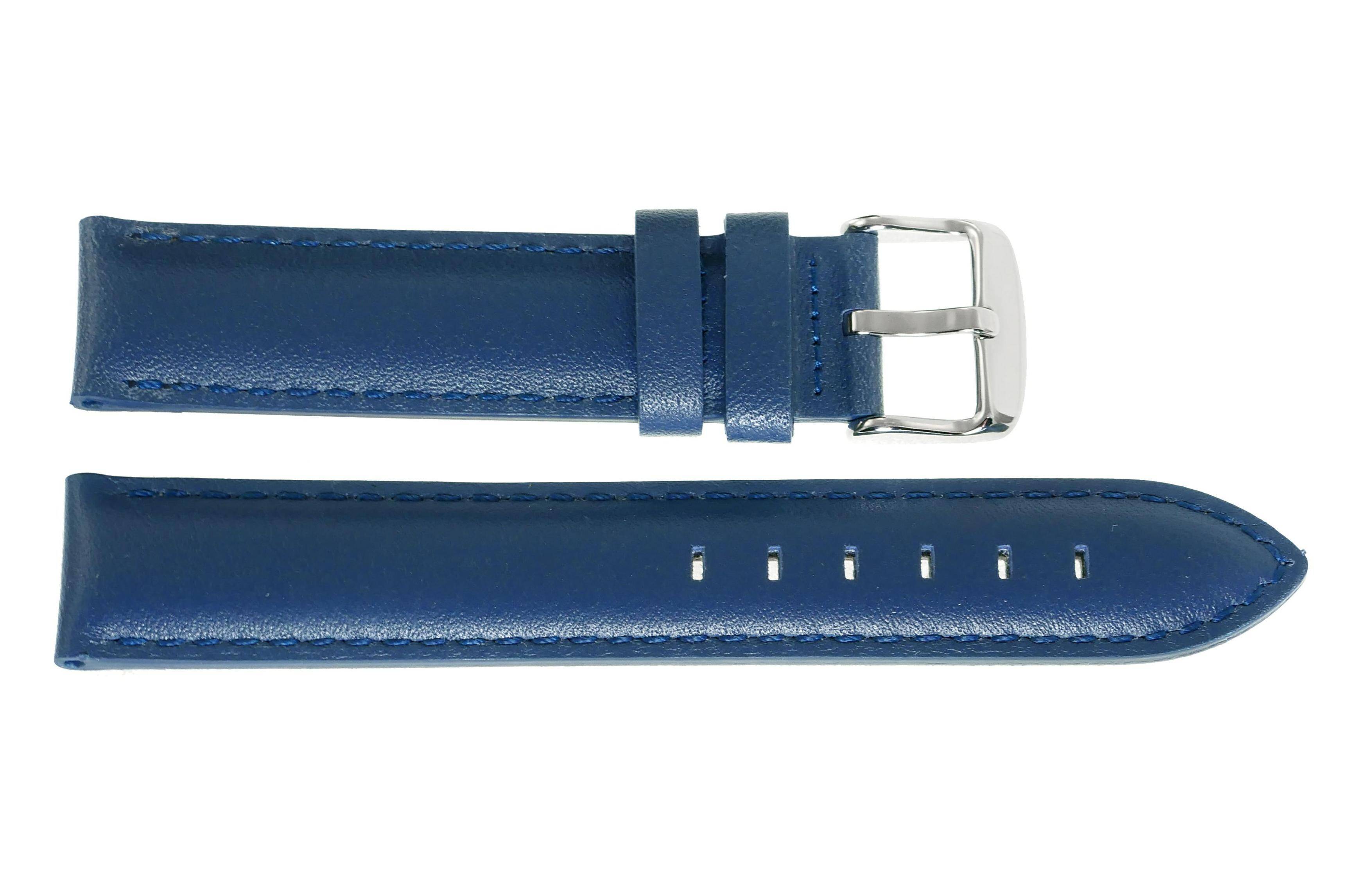 PASEK REDA 18mm GŁADKI PROSTY granatowy pasek, granatowe przeszycie