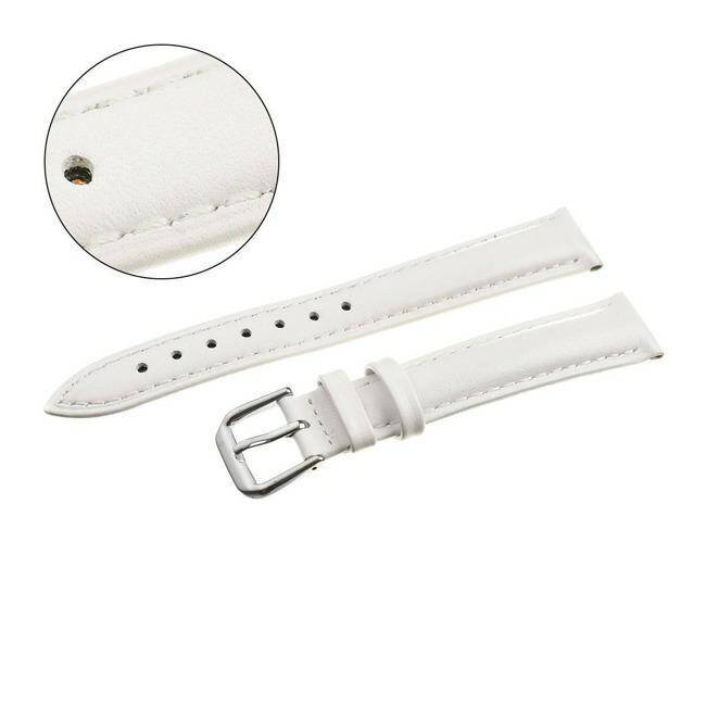 PASEK PACIFIC 12 MM W94 GŁADKI biały pasek, białe przeszycie