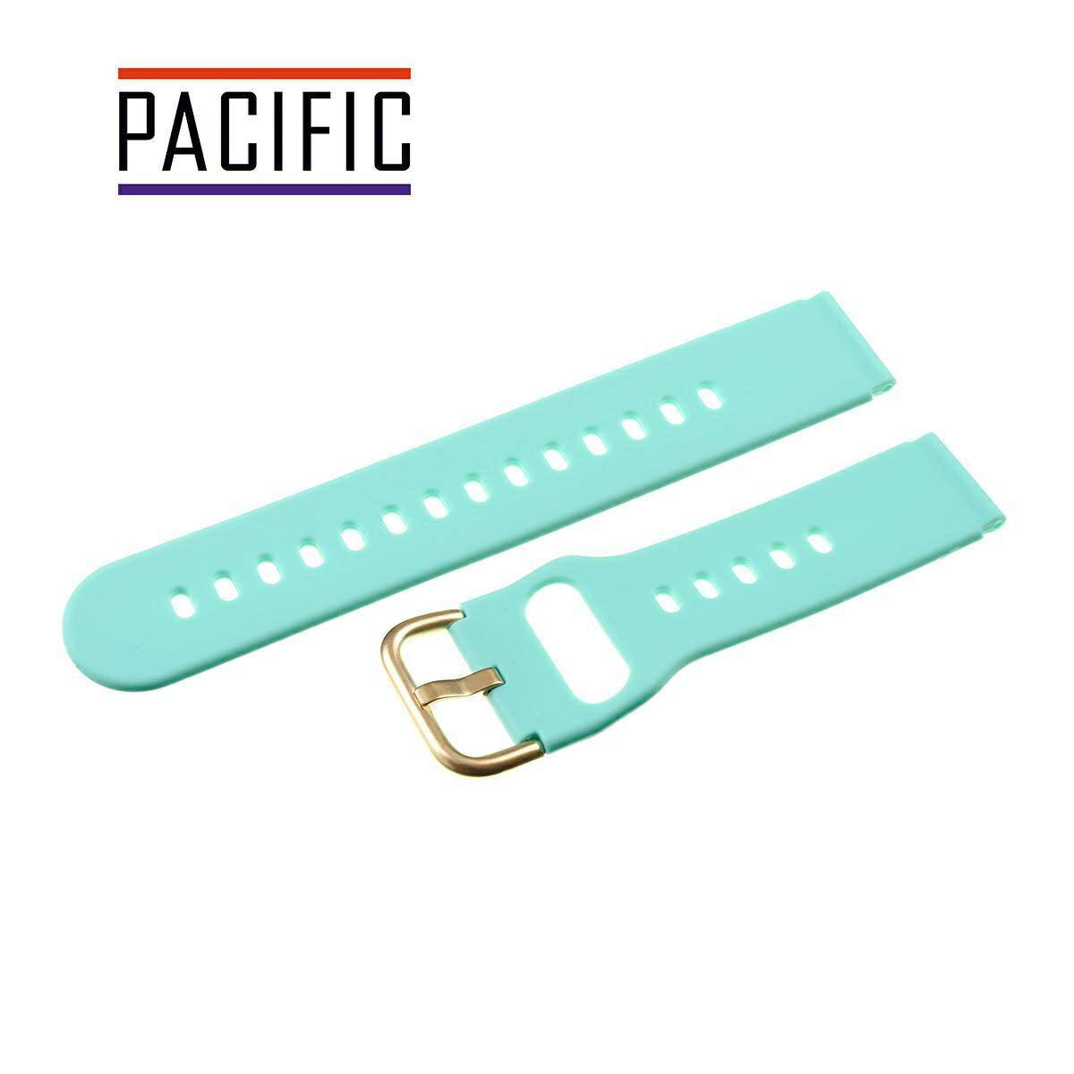 PASEK SILIKONOWY PACIFIC 20 MM U01 miętowy złota sprzączka