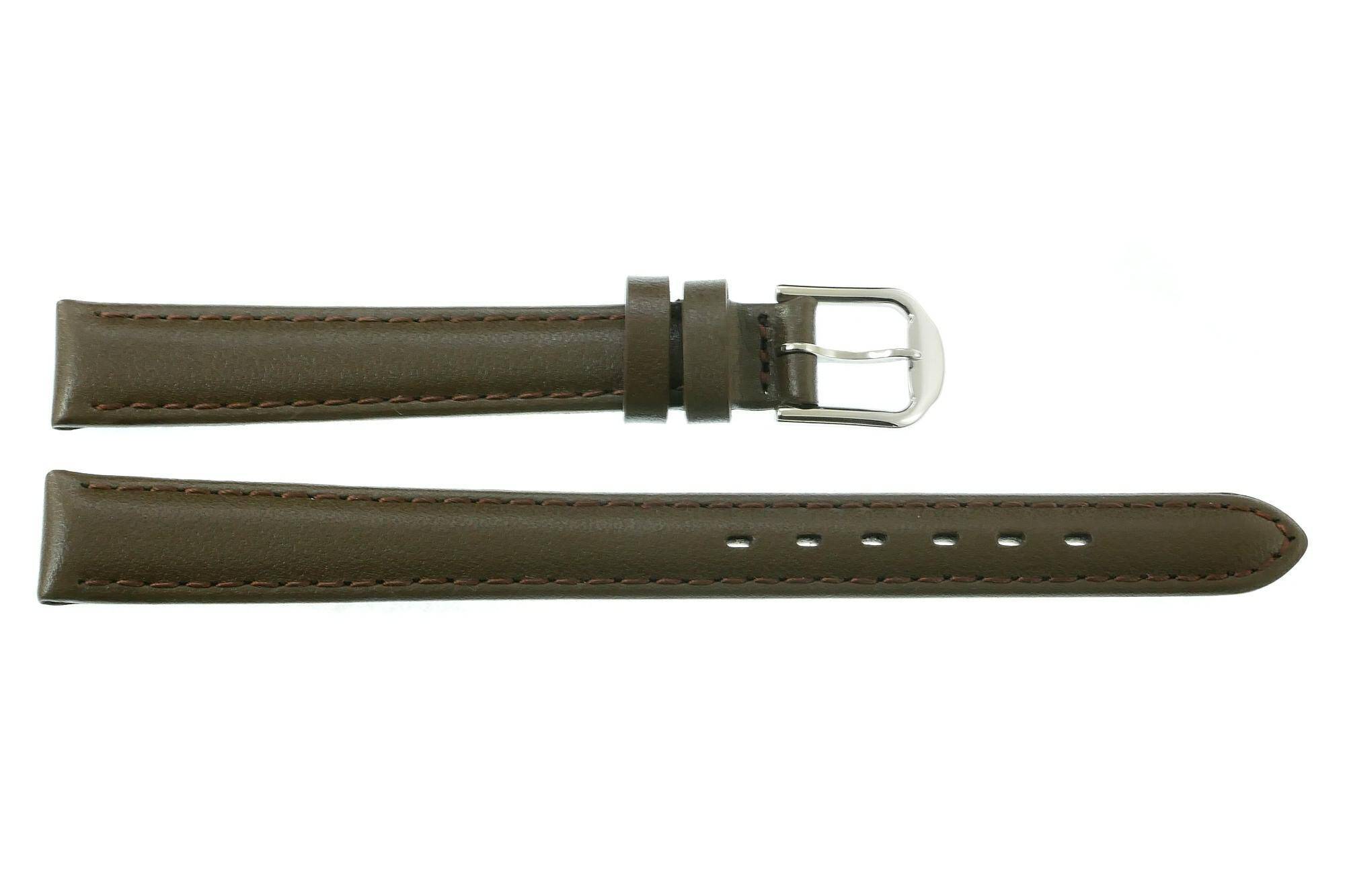 PASEK REDA 12mm XL GŁADKI brązowy pasek, brązowe przeszycie