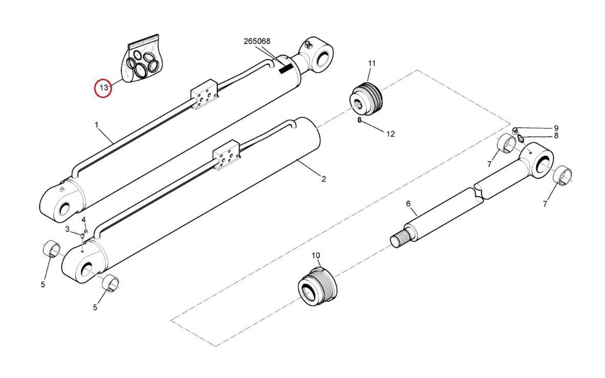 MANITOU 746369 lifting cylinder repair kit