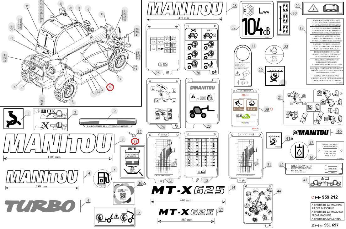 MANITOU sticker 