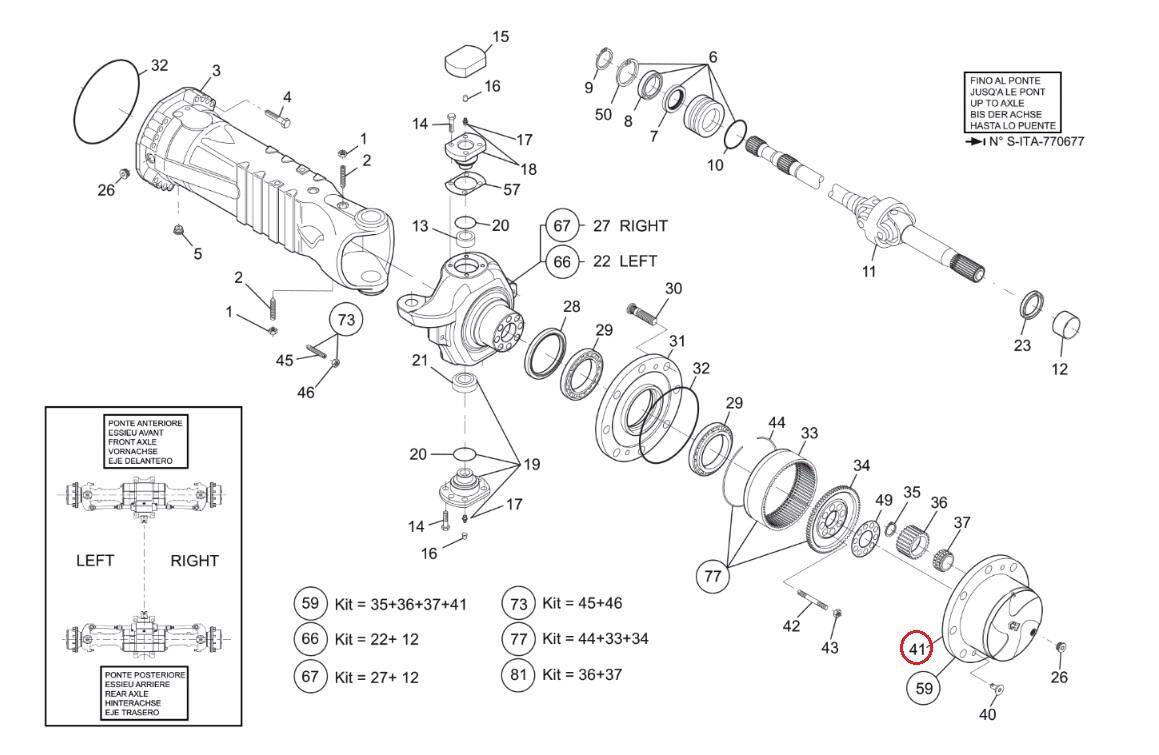 MANITOU SATELLITE RELEASE HOUSING 729508