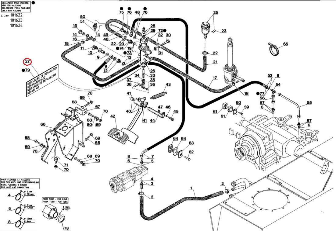 MANITOU 191089 brake pump repair kit