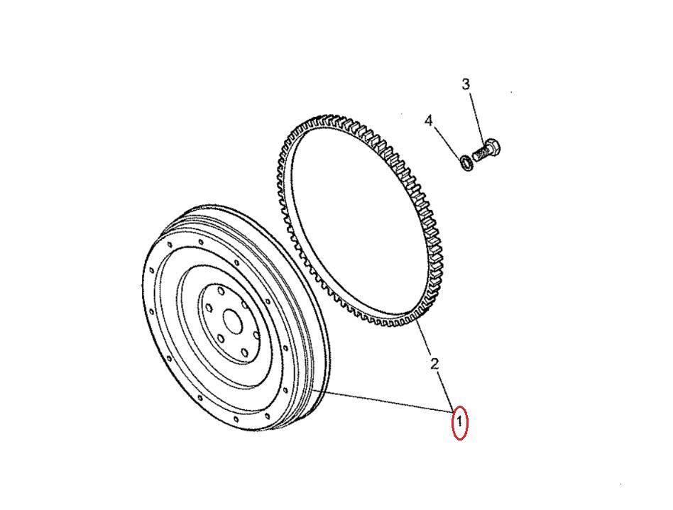 Engine flywheel cpl. MANITOU 702431