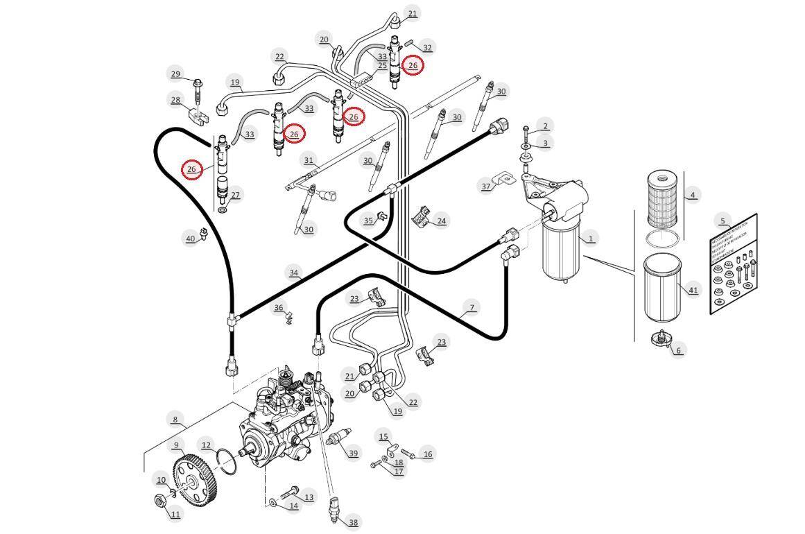 MANITOU complete injector 702046