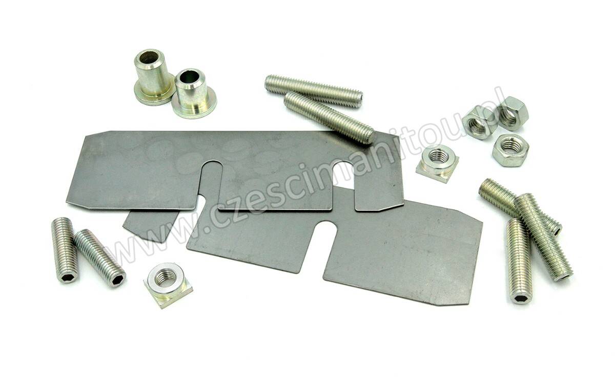 Shims, screws, bushings 