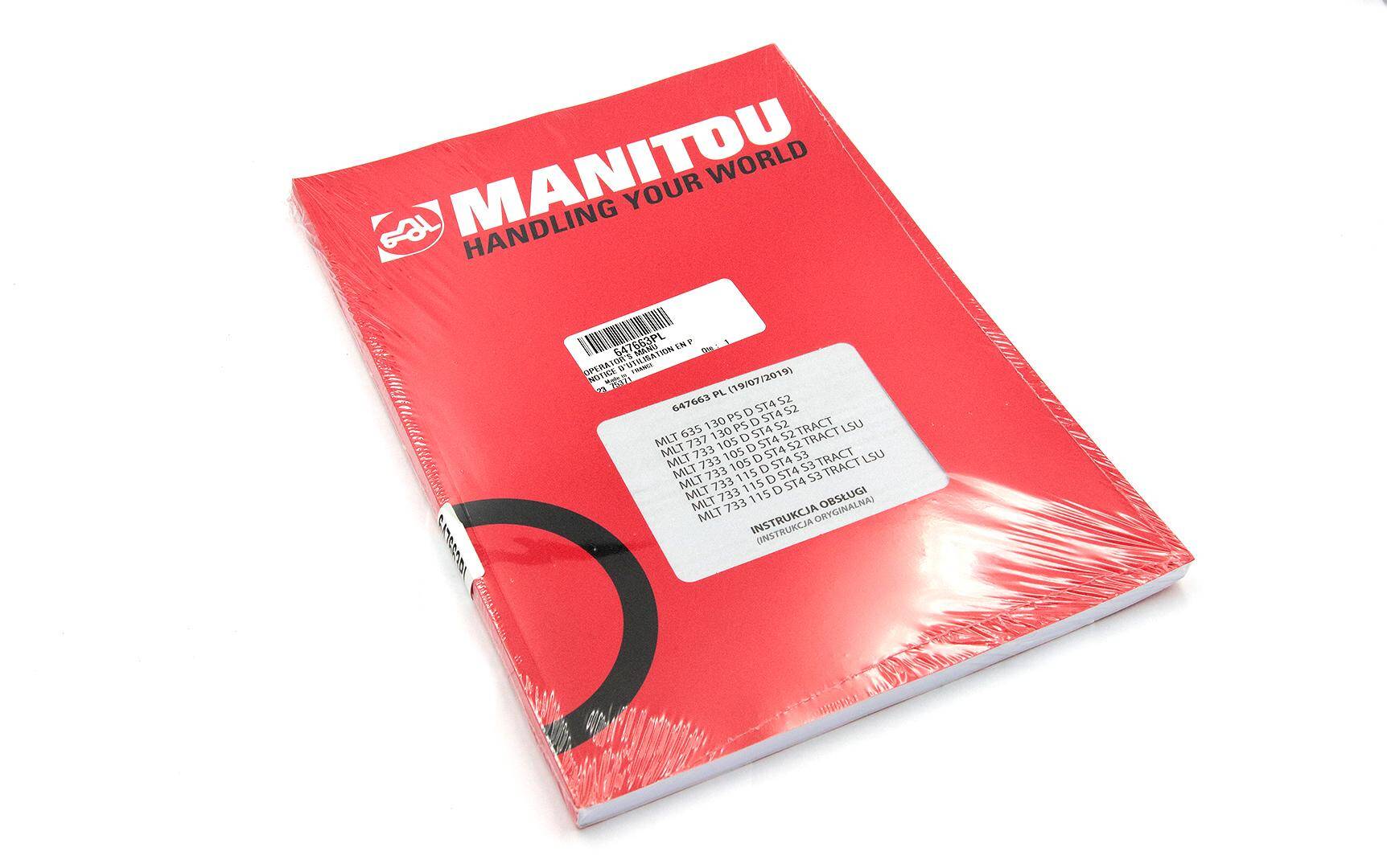 MANITOU MLT 635, 733, 737 User Manual in Polish