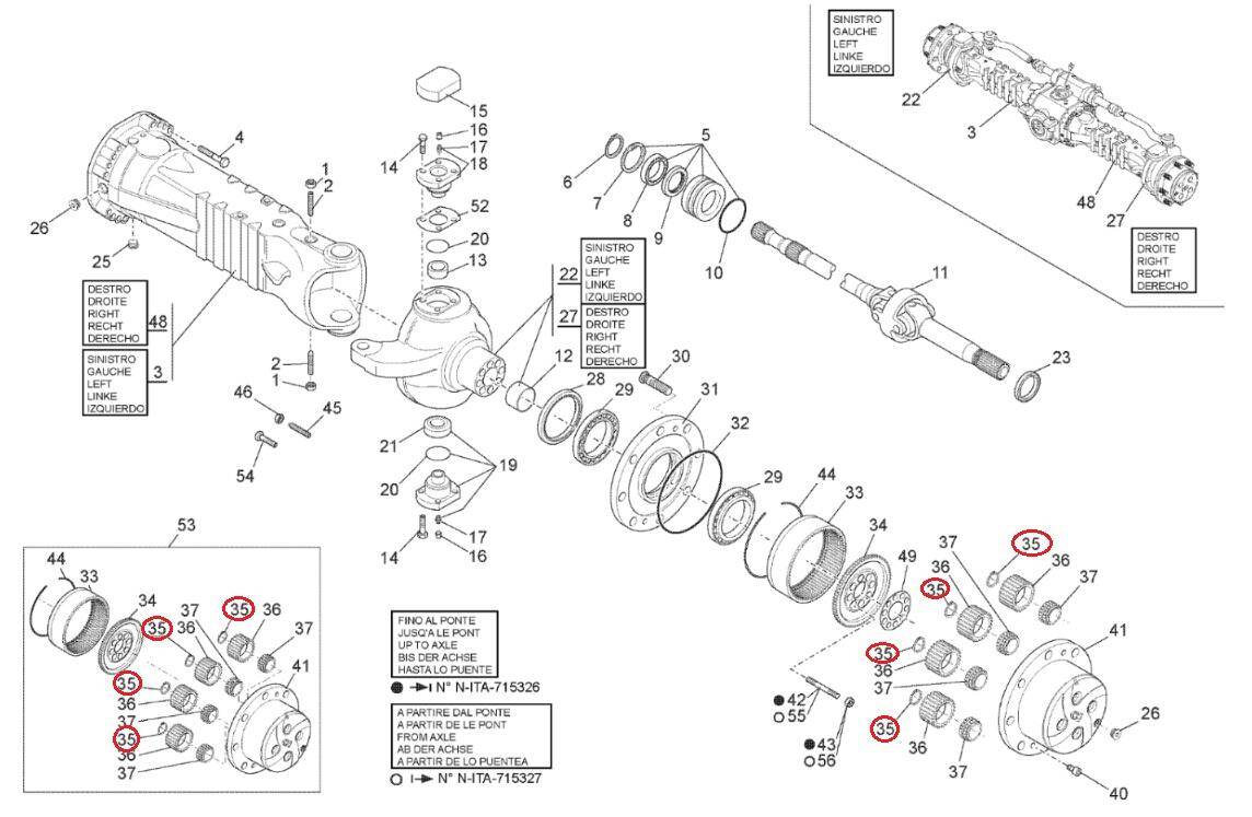 MANITOU SATELLITE WHEEL BINDER 562508