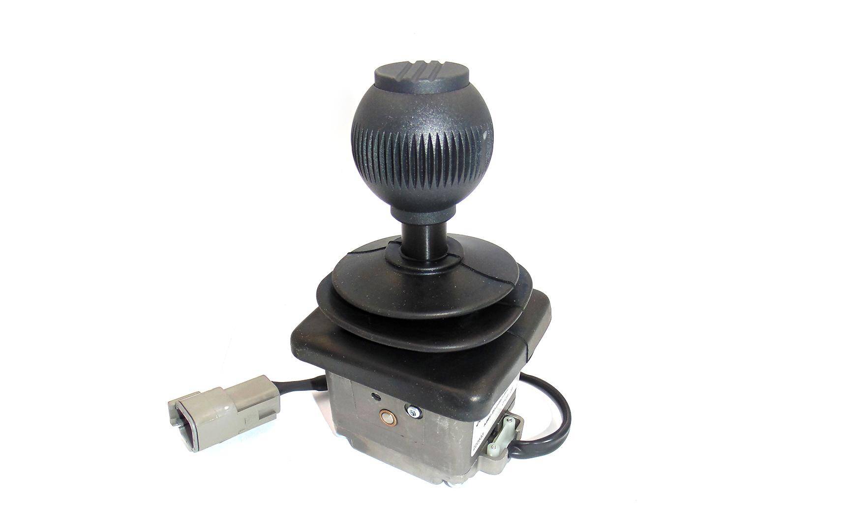 Control joystick in the panel of the MANITOU 592604 basket lift