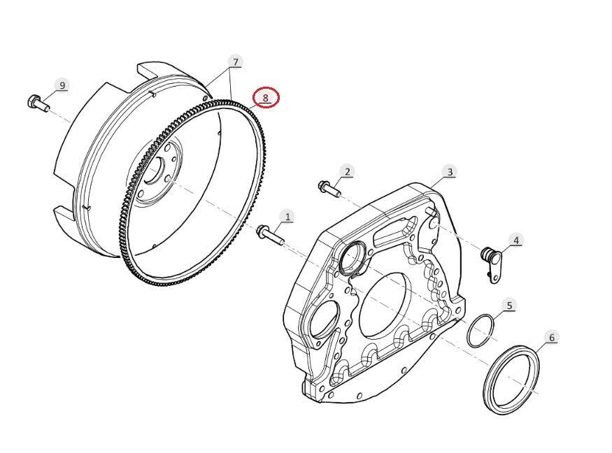 MANITOU flywheel ring 795942