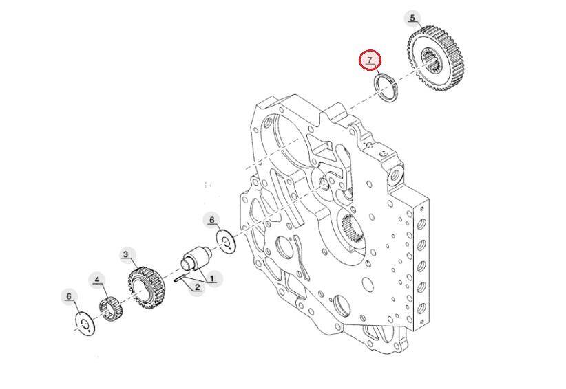 Satellite wheel safety device, gearbox valve MANITOU 41961