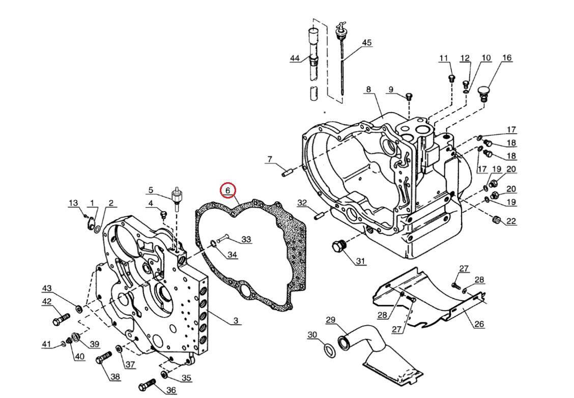 MANITOU gearbox gasket 550409