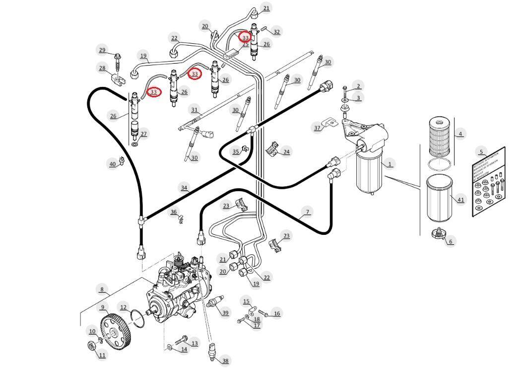 Injector hose MANITOU 702049