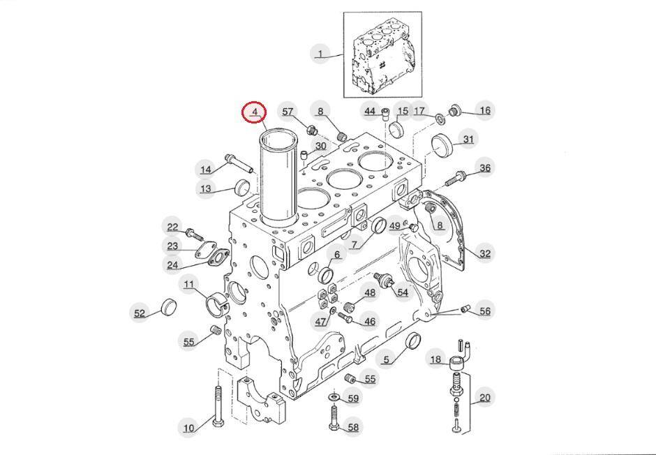 MANITOU motor bushing 563222 STD original