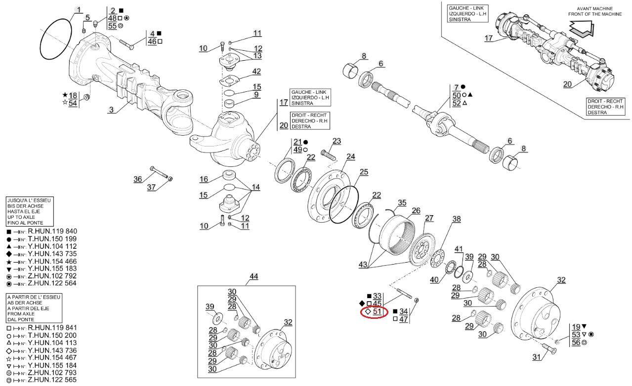 MANITOU release pin 943744