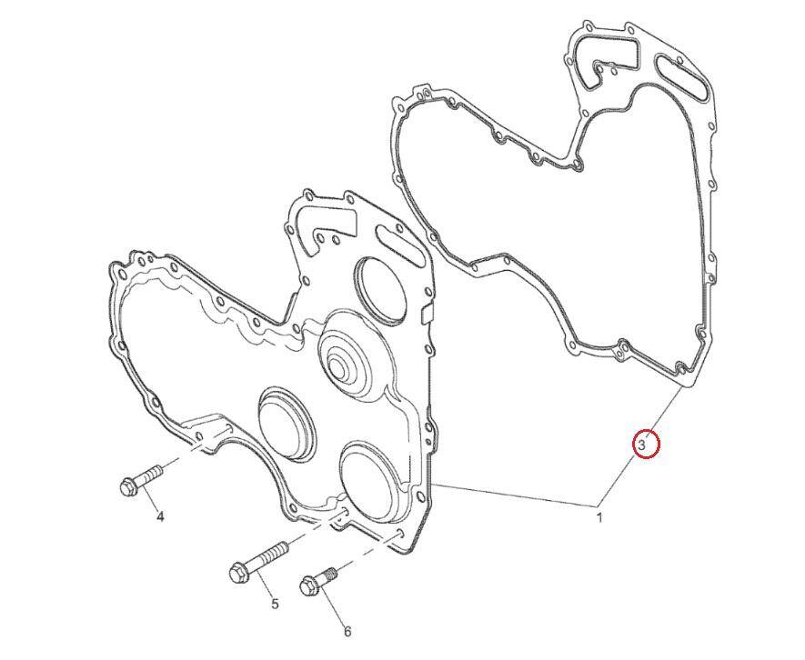 MANITOU timing cover gasket 702311