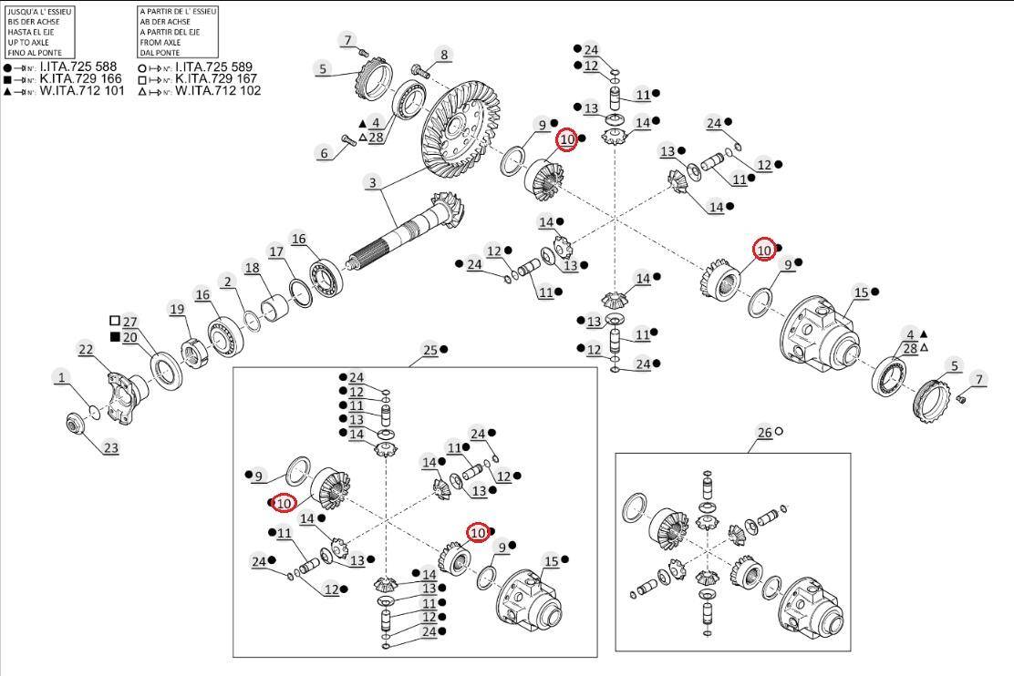 MANITOU differential gear 562477