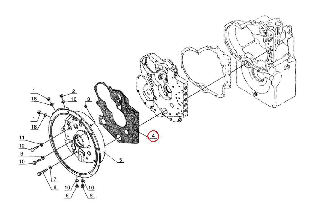 MANITOU gearbox gasket 550403