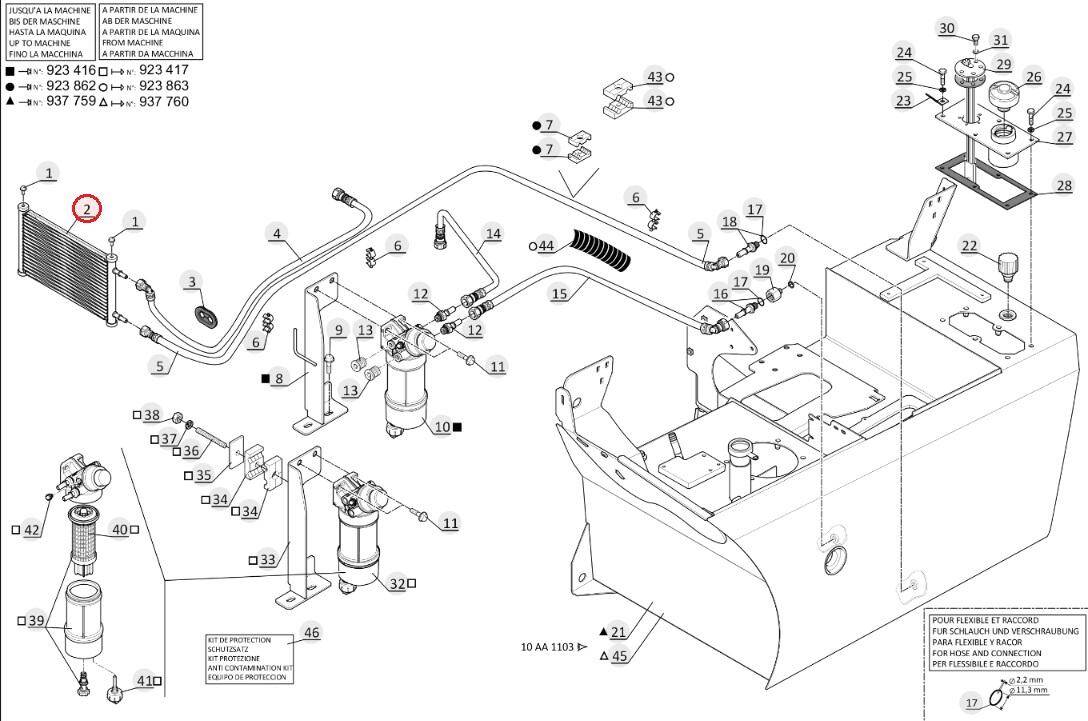 MANITOU fuel cooler 300138