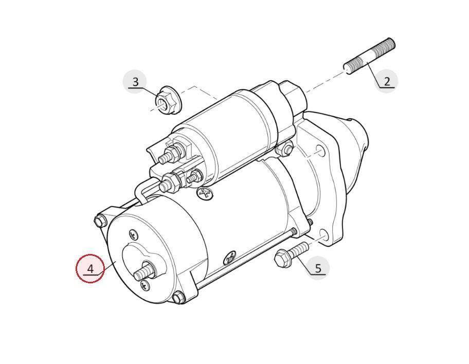 Starter MANITOU 788116 Perkins engine