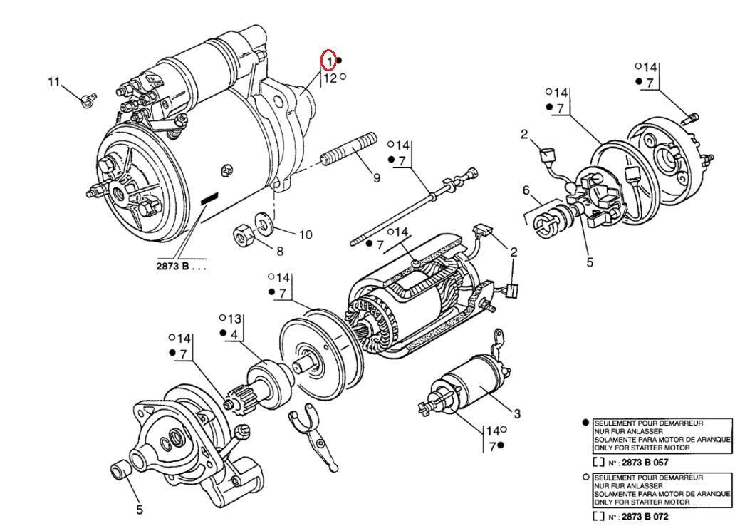 MANITOU starter 745309