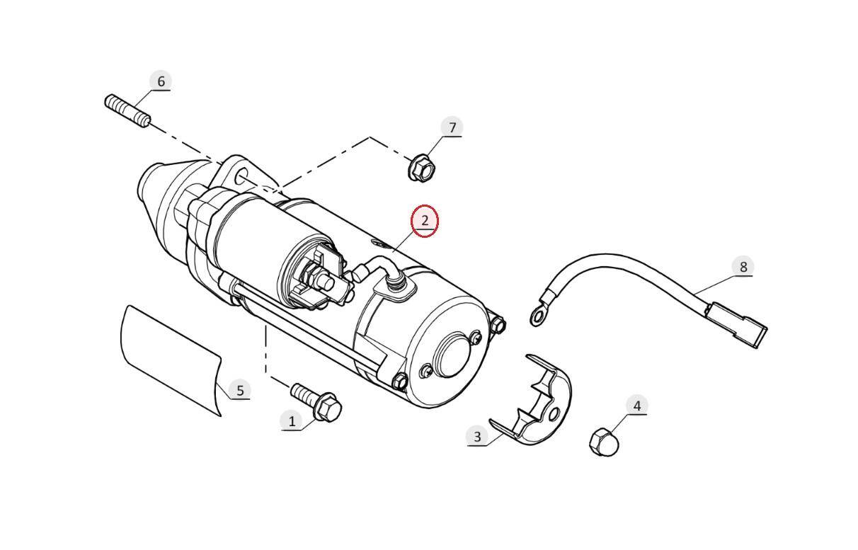 MANITOU starter 796729 John Deere engine