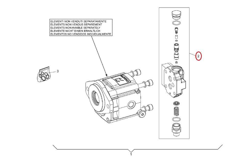 MANITOU hydraulic pump priority valve 563782 